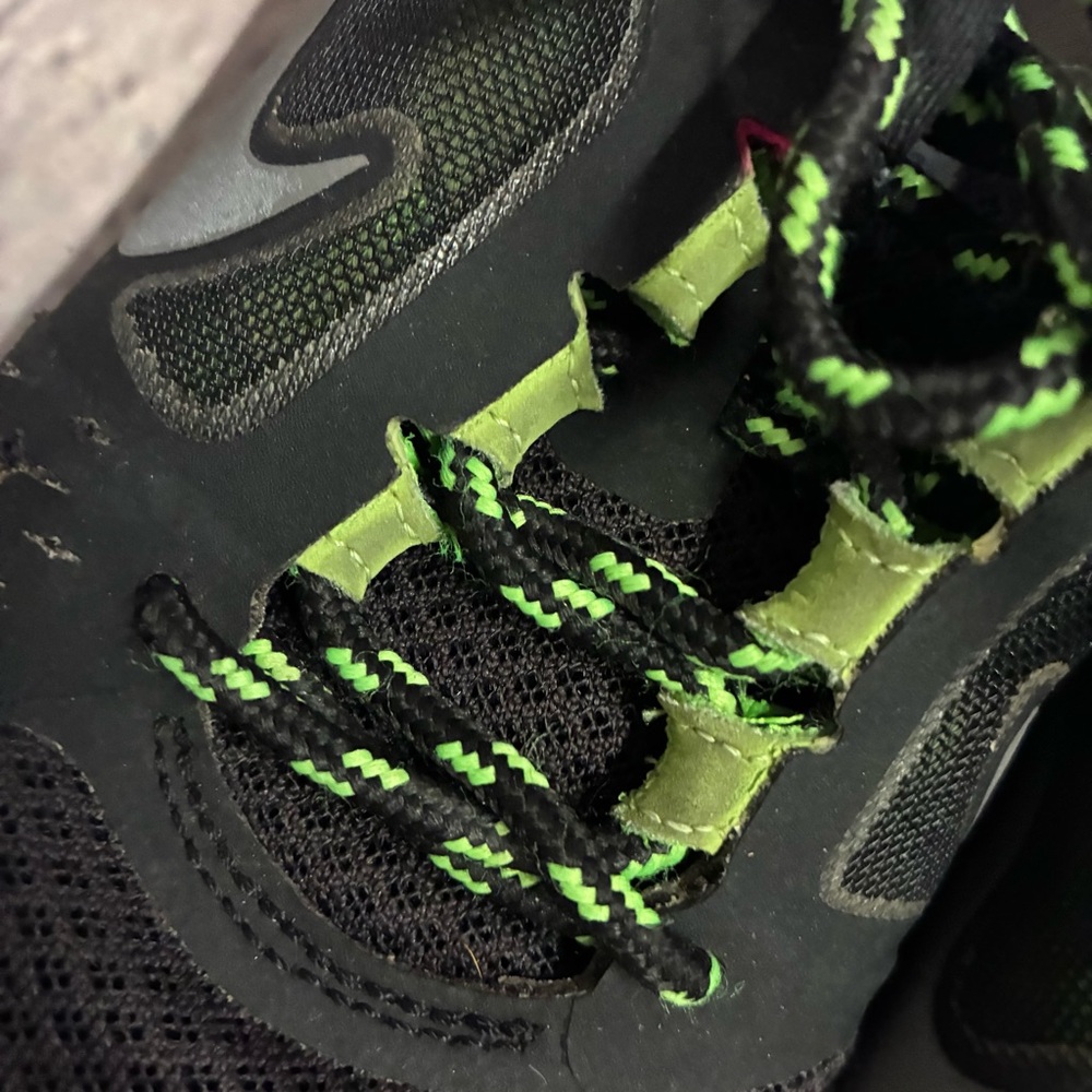Nike Free Run 5.0 Women's Black Neon Green Pink Sneakers Shoes Size 7 574324 036 - Picture 7 of 13